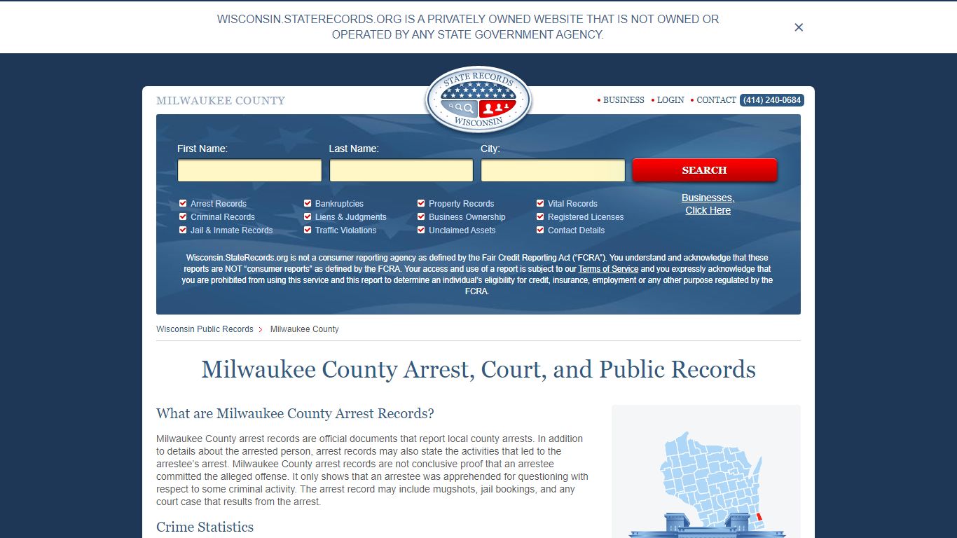 Milwaukee County Arrest, Court, and Public Records